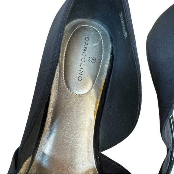 Bandalino Lanza Black Elastic Strapped Mary Jane Ballet Flats Womens Size 9 - Picture 5 of 8